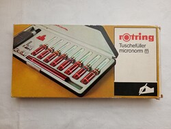Rotring micronom 8 darabos csőtoll készlet retro