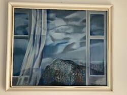 GARABUCZY ÁGNES FESTMÉNYE, HOLDAS ÉJ