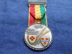 Hessigkofen-Tscheppach 1961 Stand Einweihungs Schiessen - svájci lövész érme (P.Kramer-Neuchatel)