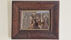 Negyedelt tölgyfa keret az 1900-as évekből.