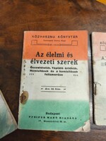 Közhasznu Könyvtár három példánya, szerkeztette Ilosvai Hugó, Pfeifer Manó kiadása, együtt eladó