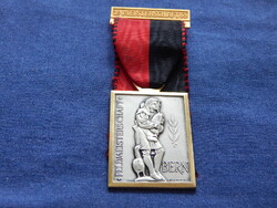 Feldmeisterschaft 1963 Bern -svájci (lövész?) érme (Huguenin) sszalaggal