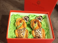 Hollóházi só- és borsszóró majompár - Lynn Chase tervei alapján