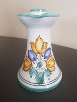 Habán 14cm magas gyertyatartó.