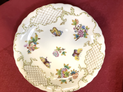 HERENDI VIKTÓRIA, ROKOKÓ PORCELÁN TÁL, KÍNÁLÓ