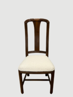 Art deco ihletésű támlás szék - buklé jellegű kárpittal