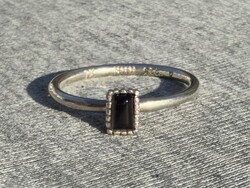 Női ezüst gyűrű füstkvarccal