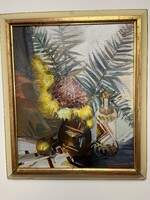 DOBROVITS FERENC, PÁFRÁNYOS CSENDÉLET 1982