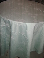 Gyönyörű halvány almazöld barokk mintás damaszt terítő