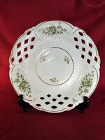 Hollóházi nagyméretű Erika mintás dísz tál