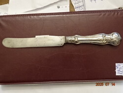 ANTIK EZÜST BAROKK DÍSZES  KÉS BÉCS 1850-ES ÉVEK