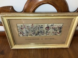 STEVENGRAPH : "WELLINGTON & BLUGHER " SELYEMKÉP, WATERLOO