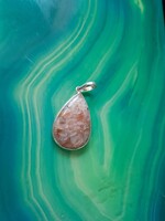 Madagaszkári napkő ezüstmedál