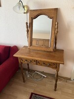 Asztal, fésülködő, smink