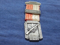 Kranzauszeichnung 300.m. 1942-svájci lövész kitüntetés szalaggal (Huguenin)