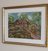 Ház az erdő szélén.