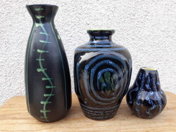 Retro Tófej kerámia vázák