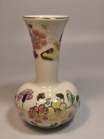 Zsolnay pillangó mintás váza 11,5cm.Hibátlan!