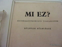 MI EZ? Építészeti társasjáték