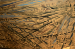 RUZICSKAY GYÖRGY PASZTELL FESTMÉNY, ABSZTRAKT KOMPOZÍCIÓ