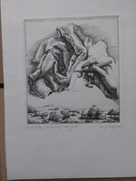 Varga Zsófi - A Lehetőség (Tanulmány) - Rézmetszet - 2001 - 22x30 cm