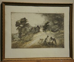 (N) Istókovits Kálmán (1898 – 1990) : Aratók