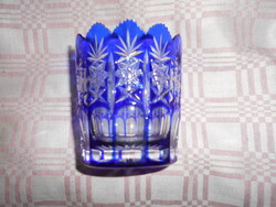 Vastag masszív olom kristály -kettős  két külön rétegű alj