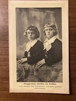 Képeslap -Meggyessy Janika és Zolika  gyermek zeneművészek