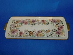 Zsolnay  Artdeco Lepke mitás torta tál