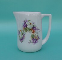 Antik Victoria Austria porcelán ibolyás kiöntő kis kancsó