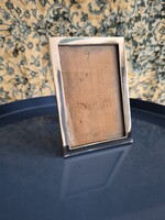 Régi ezüst képkeret fa hátlappal