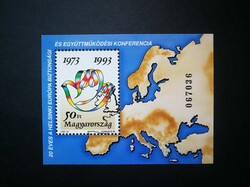 Magyarország 1993 20 éves a Helsinki Európai Konferencia blokk ** G2