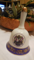 Angol porcelán Badler- England , csengettyű , szép állapot  , 15 cm