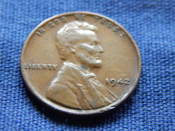 USA Lincoln Wheat Ears 1 Cent 1942
