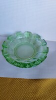Vintage zöld üvegtál
