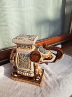 Kerámia elefánt virágtartó