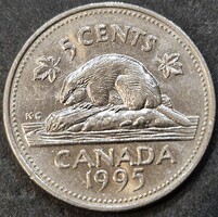 Kanada 5 cent, 1995.