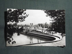 Képeslap,Balatonföldvár,parti sétány,sóhajok hidja látkép,részlet,1968-