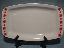 Retro Alföldi piros pöttyös, napocskás kis méretű pecsenyés tál