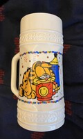 Hollóházi Garfield korsó