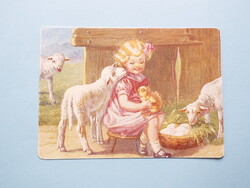 Képeslap (60) - Húsvéti üdvözlőlap 1990-es évek - retro