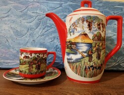 Japán mintás vintage porcelán