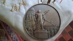 Szovjetunió "Leningrád" emlékplakett füllel (112mm) Dátum nélküli, nagyon szép