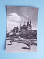 Képeslap (60) - Csehszlovákia (Csehország) - Prága - Látkép a várral 1960-as évek