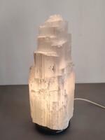 Hatalmas Termeszetes kristály szelenit jèghegy lámpa ALKUDHATÓ