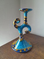 Kerámia gyertyatartó különleges forma és szinek19,5 cm