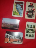 1976 -1988 kártyanaptárak ÚJPESTI DÓZSA STAR WARS MOKÉP ÚTTÖRŐVASŰT 5 RITKA DARAB EGYBEN