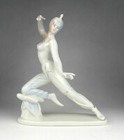 1Y693 Nagyméretű hibátlan Hollóházi porcelán Seherezádé figura 24 cm