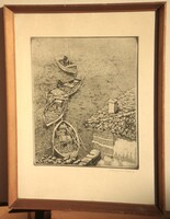 (K) Ábrahám Rafael (1929-2014) : Halászbárkák