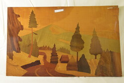 Retro orosz intarziakép a 70-es évekből